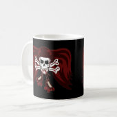 Schädel und Skate Kaffeetasse (Vorderseite Links)