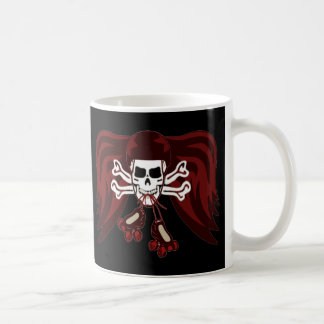 Schädel und Skate Kaffeetasse
