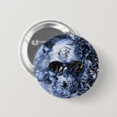 Schädel und Sonnenbrille Button (Vorne & Hinten)