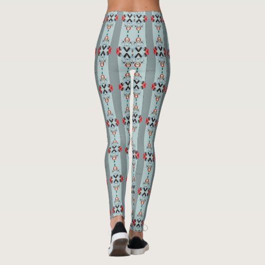 Schädel und Spinnen Leggings (Rückseite)