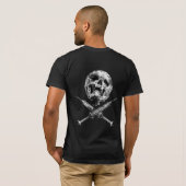 Schädel und Spritzen T-Shirt (Schwarz voll)