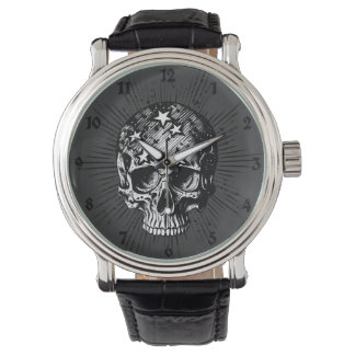Schädel und Steine III Armbanduhr
