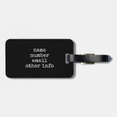 Schädel und Steine III Gepäckanhänger (Rückseite horizontal)