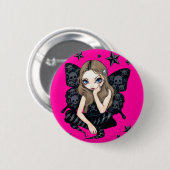 "Schädel-und Stern-" Knopf Button (Vorne & Hinten)