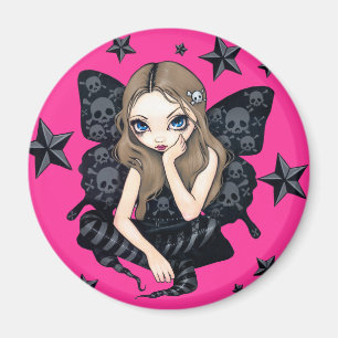 "Schädel-und Stern-" Magnet