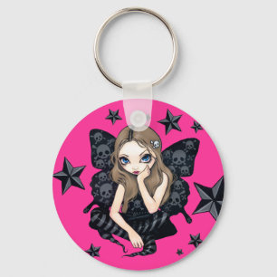 "Schädel-und Stern-" Schlüsselanhänger