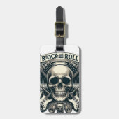 Schädel und Symbole Gepäckanhänger (Vorderseite vertikal)