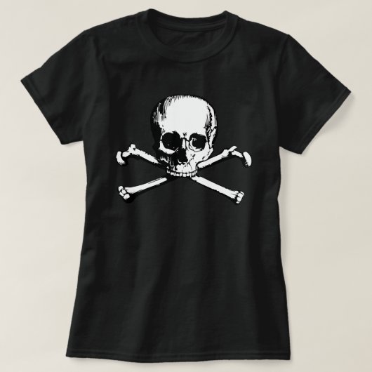 Schädel und T - Shirt (Design vorne)
