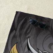 Schädel und Wale Strandtuch (Beispiel)