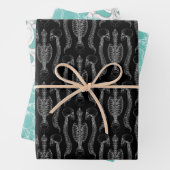 Schädel und Wirbelknochen Geschenkpapier Set (Beispiel)