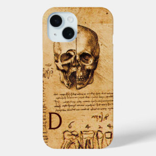 SCHÄDEL UND ZÄHNE, ZAHNKLINIK, ZAHNARZT-MONOGRAMM iPhone 15 HÜLLE