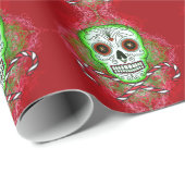 Schädel- und Zuckerstange Packpapier (Rolleneckpunkt)