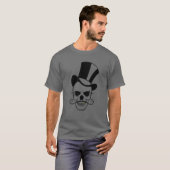 SCHÄDEL und ZYLINDER T-Shirt (Vorne ganz)