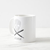 Schädel-Verfasser Kaffeetasse (Vorderseite Links)