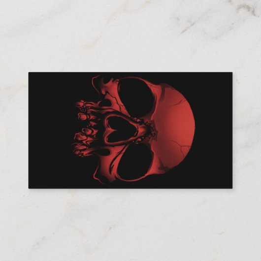 Schädel Visitenkarte (Rückseite)