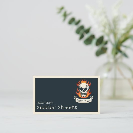 Schädel Visitenkarte (Stehend Vorderseite)