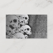 Schädel-Visitenkarte Visitenkarte (Rückseite)