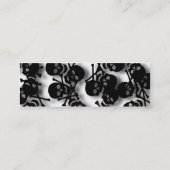 Schädel-Visitenkarten Mini Visitenkarte (Rückseite)