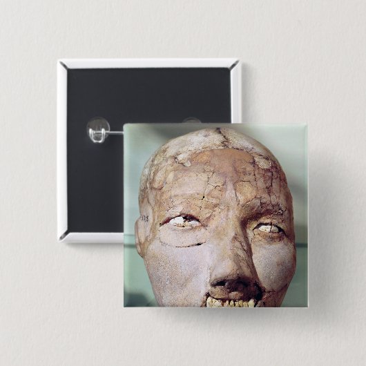 Schädel, von Jericho, 7000-6000 BC Button (Vorne & Hinten)