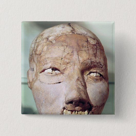 Schädel, von Jericho, 7000-6000 BC Button (Vorderseite)