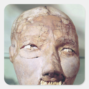 Schädel, von Jericho, 7000-6000 BC Quadratischer Aufkleber