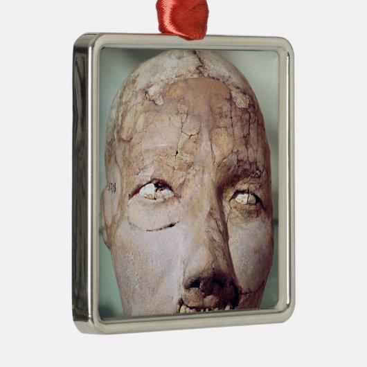 Schädel, von Jericho, 7000-6000 BC Silbernes Ornament (Rechts)