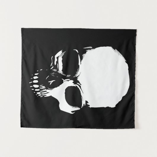 Schädel Wandteppich (Vorderseite (Horizontal))