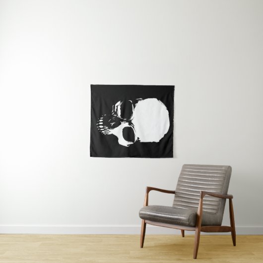 Schädel Wandteppich (Beispiel (Horizontal))