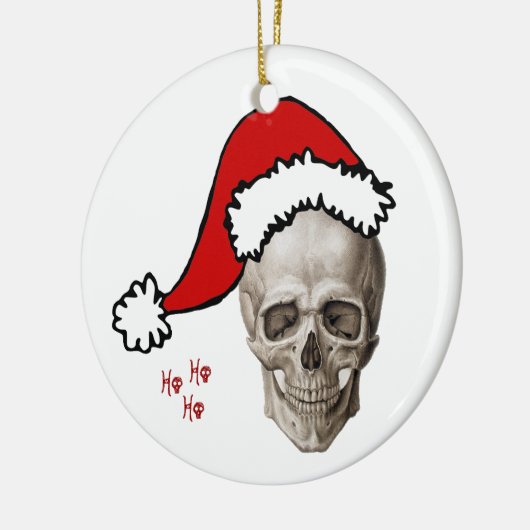 Schädel-Weihnachten (2010) Keramikornament (Links)