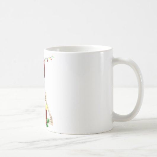 Schädel Weihnachten Kaffeetasse (Rechts)