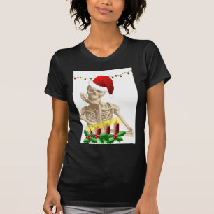 Schädel Weihnachten T-Shirt