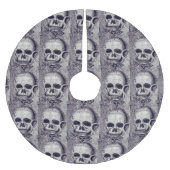 Schädel-Weihnachtsbaum-Rock Polyester Weihnachtsbaumdecke (Vorderseite)