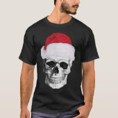 Schädel Weihnachtsmann, Weihnachtst-shirt T-Shirt (Vorderseite)
