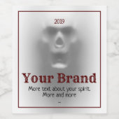 Schädel Weinetikett (Einzelnes Label)