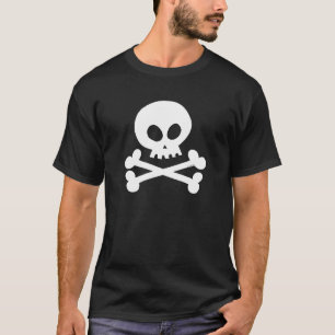 Schädel-weiß T-Shirt