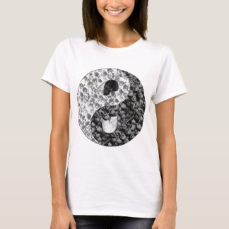 Schädel Yin Yang T-Shirt