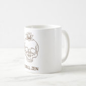 Schädel Zen Kaffeetasse (VorderseiteRechts)