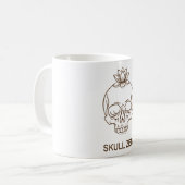 Schädel Zen Kaffeetasse (Vorderseite Links)
