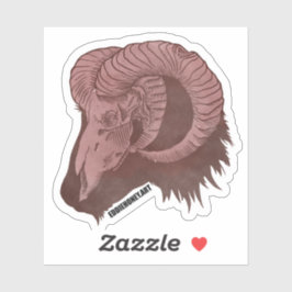 Schädel - Ziege Aufkleber