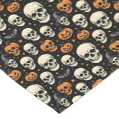 Schädel zu Halloween Kurzer Tischläufer (Ecke)