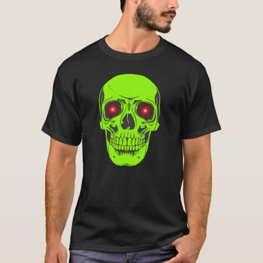 Schädel zu Halloween T-Shirt (Vorderseite)