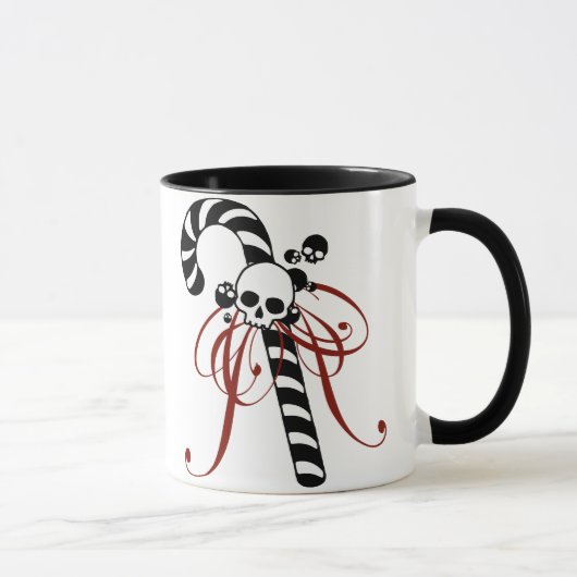 Schädel-Zuckerstange Tasse (Rechts)