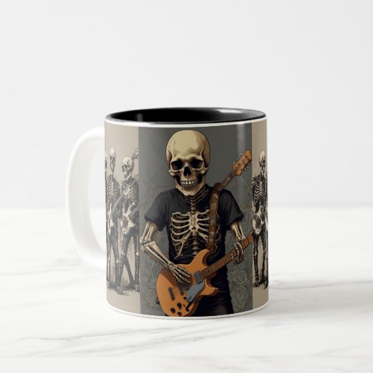 Schädel Zweifarbige Tasse (Vorderseite Links)