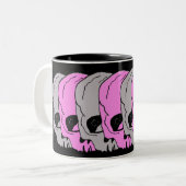 Schädel Zweifarbige Tasse (Vorderseite Links)