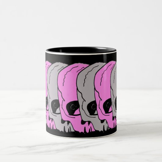 Schädel Zweifarbige Tasse (Mittel)