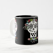 Schädel Zweifarbige Tasse (Vorderseite Links)