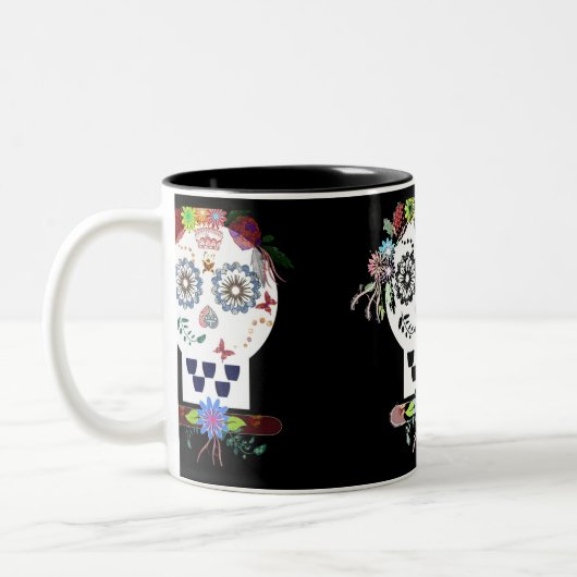 Schädel Zweifarbige Tasse (Links)