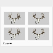 Schädeladler Rechteckiger Aufkleber (Blatt)