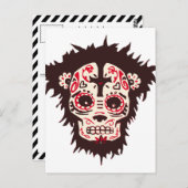 Schädelaffen Postkarte (Vorne/Hinten)