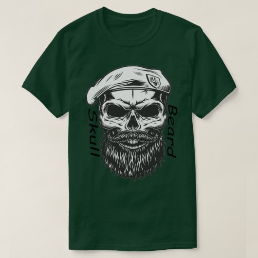 Schädelbart 3 T-Shirt (Design vorne)